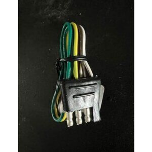 Trailer-Side 4-Pin Flat Wiring Harness with 12-Inch Wires